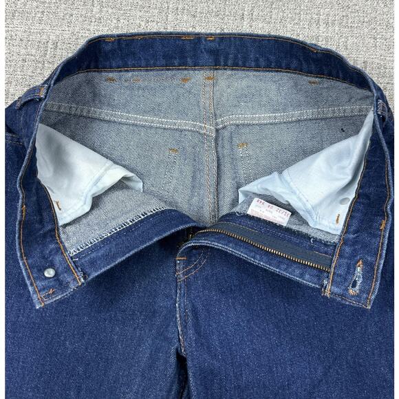 Vintage Levis 619 Jeans Mens 31x32 Blue Denim Straight Leg Orange Tab 90s - Picture 7 of 13